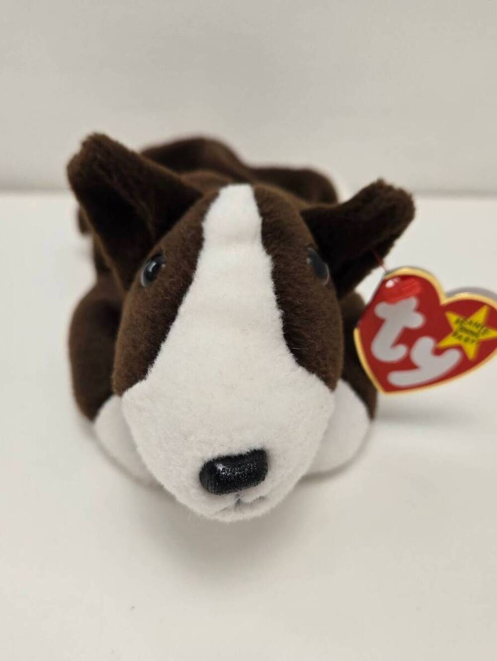 Ty Beanie Baby “Bruno” the Bull Terrier Dog  (8.5 inch)
